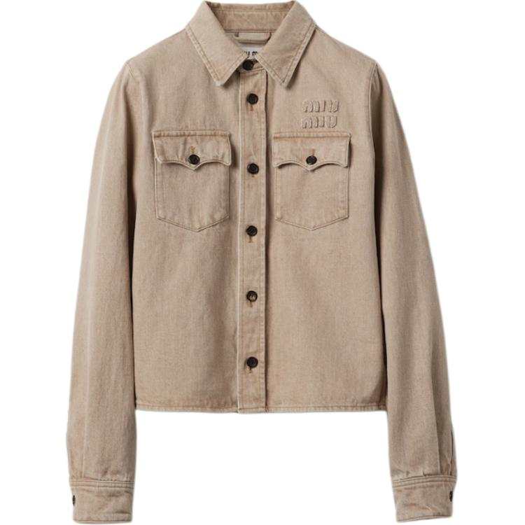 MIU MIU MIU MIU Button-Up Denim Shirt