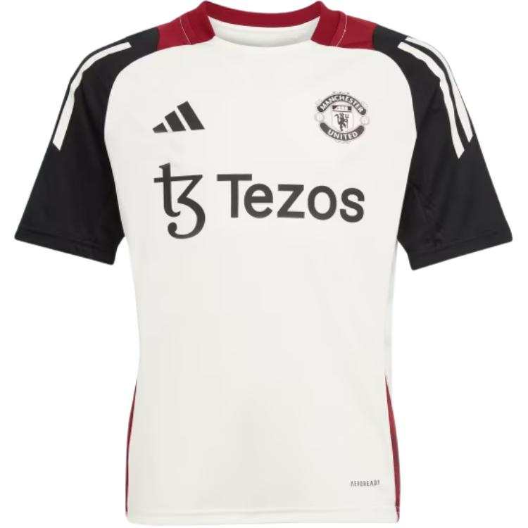 Adidas Adidas Manchester United Training Soccer Jersey Player Edition Men's Ecru/Black