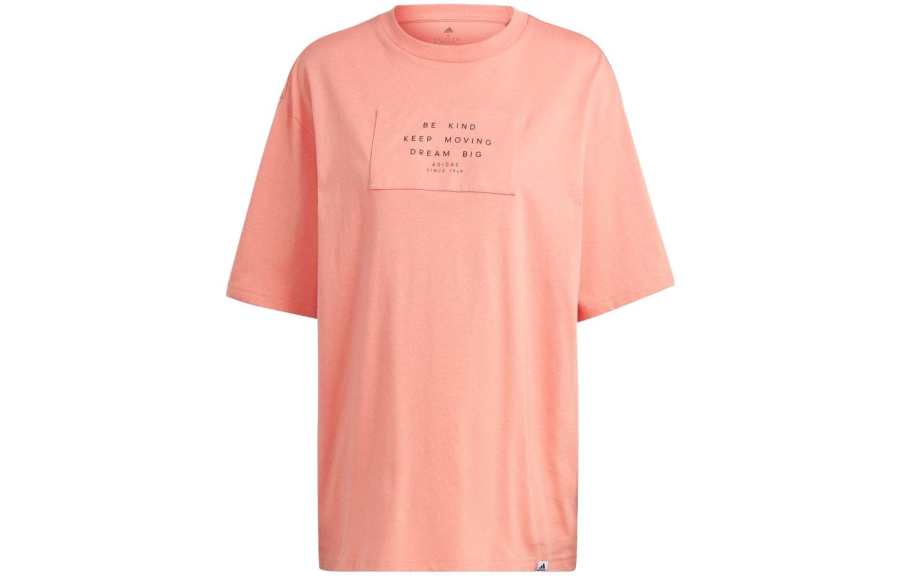 Adidas Adidas T Shirts Women's Pink Crew Neck Moderate Other