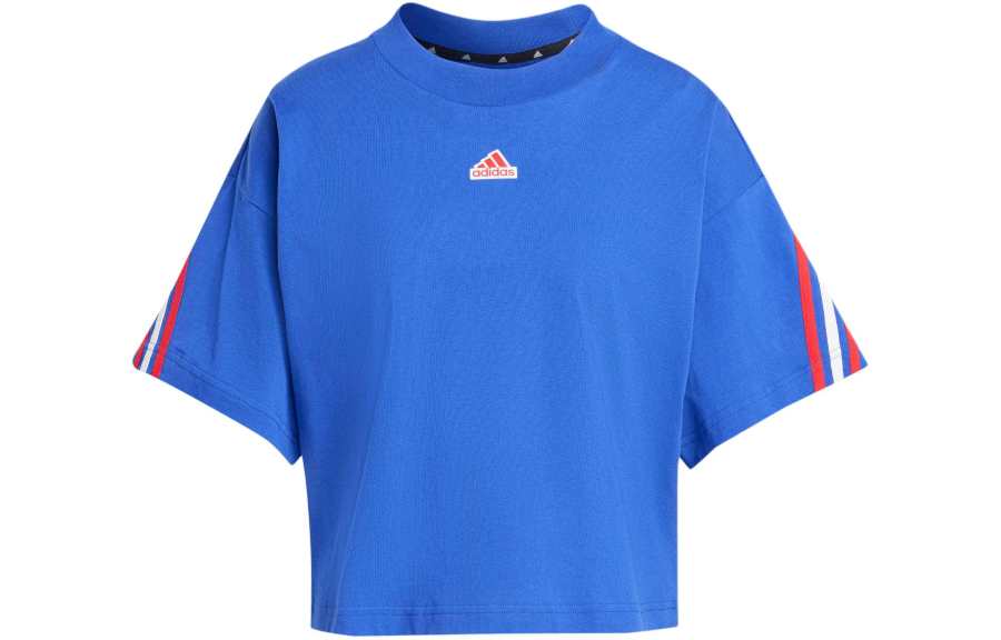 Adidas Adidas Women's Future Icons 3 Stripes T Shirt Semi Lucid Blue
