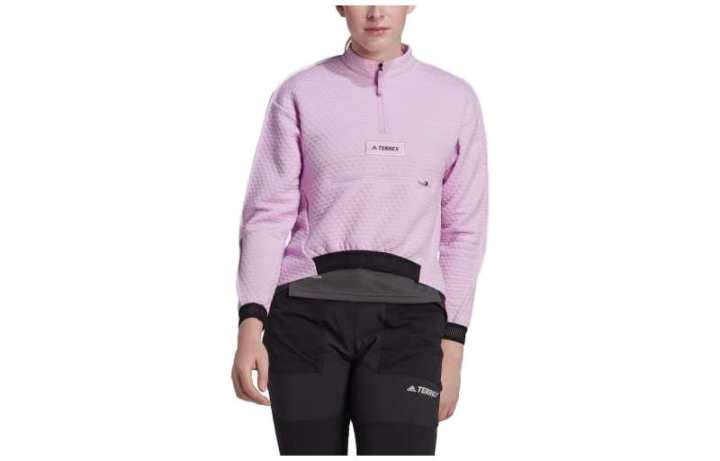 Adidas Adidas Sweatshirts Women's Purple Stand Collar Moderate Regular