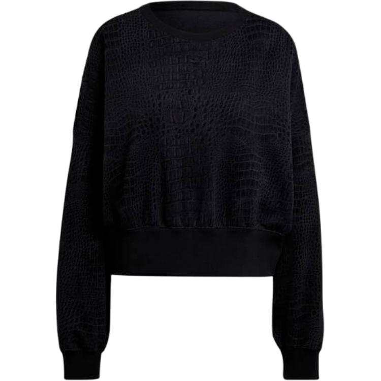 Adidas Originals Sweatshirts Women's Black Crew Neck Moderate Regular