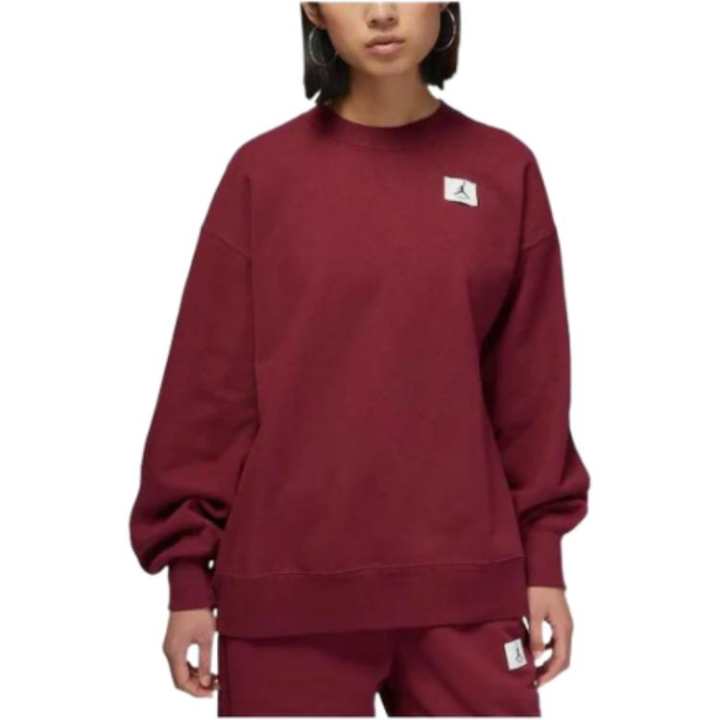 Jordan Jordan Sweatshirts Women's Cherrywood Red Crew Neck Moderate Regular