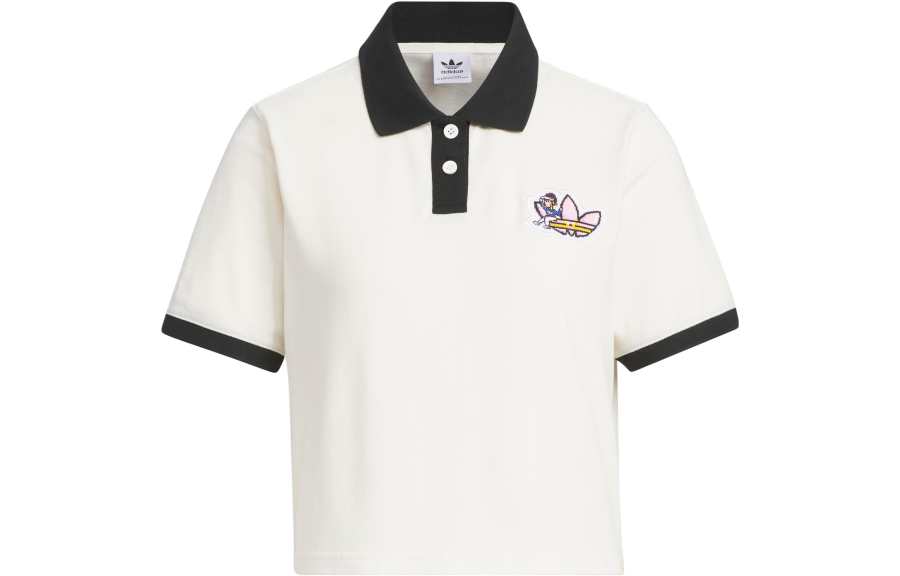 Adidas Originals Monkey Kingdom Polo Shirt Women's Pink White