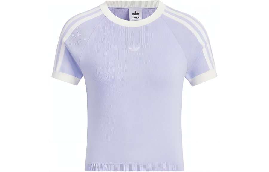 adidas originals Knit T-Shirt 'Light Purple'