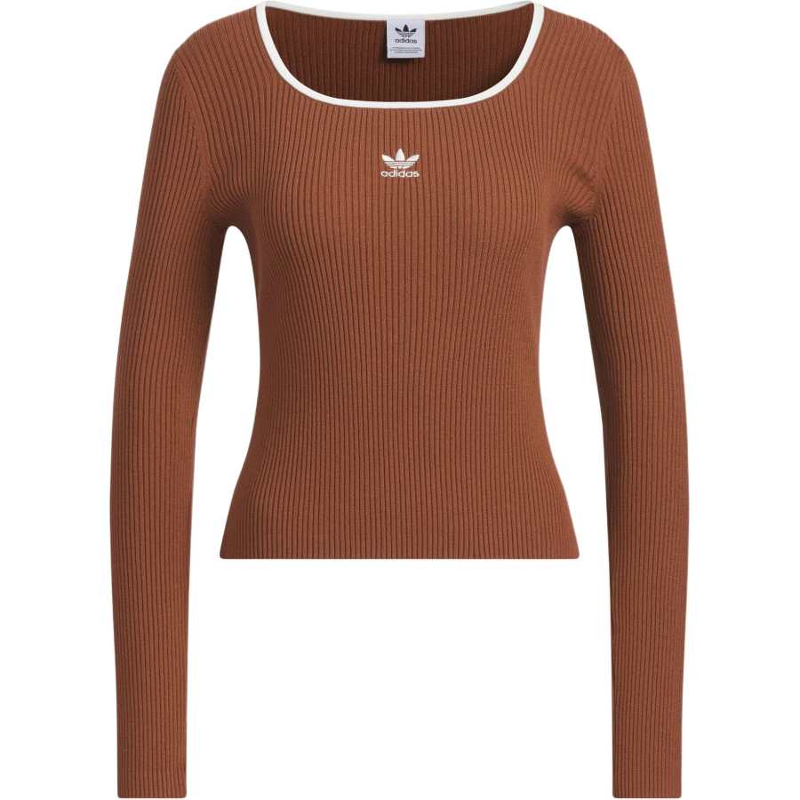 Adidas Originals ADICOLOR FW24 LS SWEATER Knitwear Women's Dark Brown