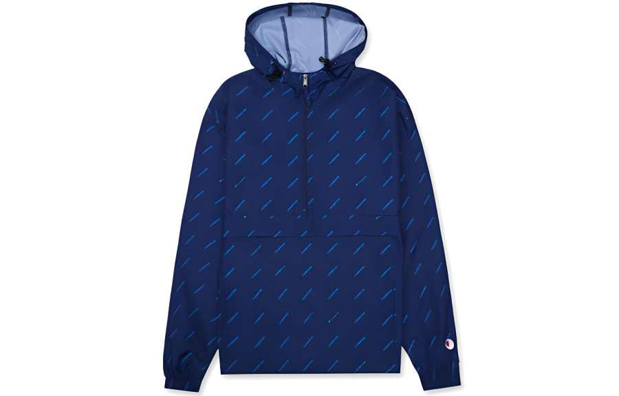 Champion Jackets Women's Dark Blue Print Hooded Non Detachable Moderate Other