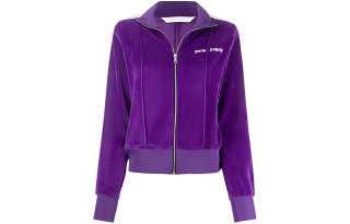 PALM ANGELS Jackets Women's Purple Stand Collar Moderate Other