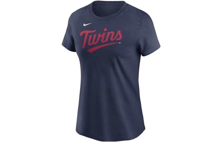 Nike Nike T Shirts Women's Dark Blue Crew Neck Moderate Straight Fit