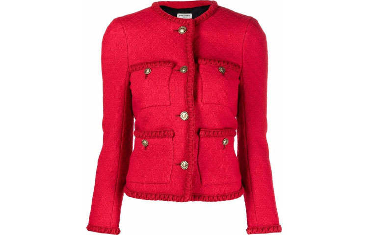 SAINT LAURENT FW21 Jackets & Coats Women's Red