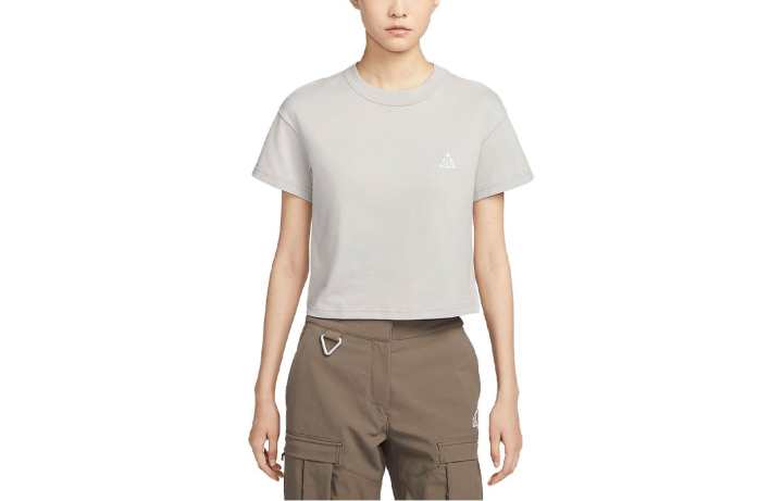 Nike Nike Drop Shoulder Sleeve T Shirt Women's Light Iron Ore Gray