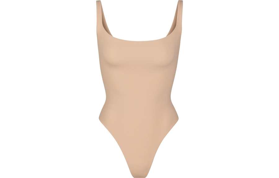 Skims FITS EVERYBODY SQUARE NECK BODYSUIT Jumpsuit Women's CLAY/Clay