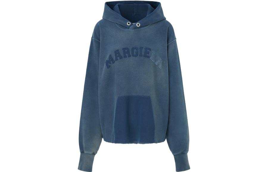 Maison Margiela Sweatshirts Women's Blue Hooded Moderate Regular