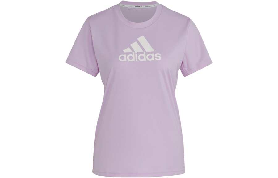Adidas Adidas T Shirts Women's Purple Crew Neck Moderate Straight Fit