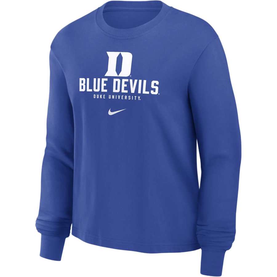 Nike Nike Duke Blue Devils Primetime University Boxy Women's Nike College Long-Sleeve T-Shirt