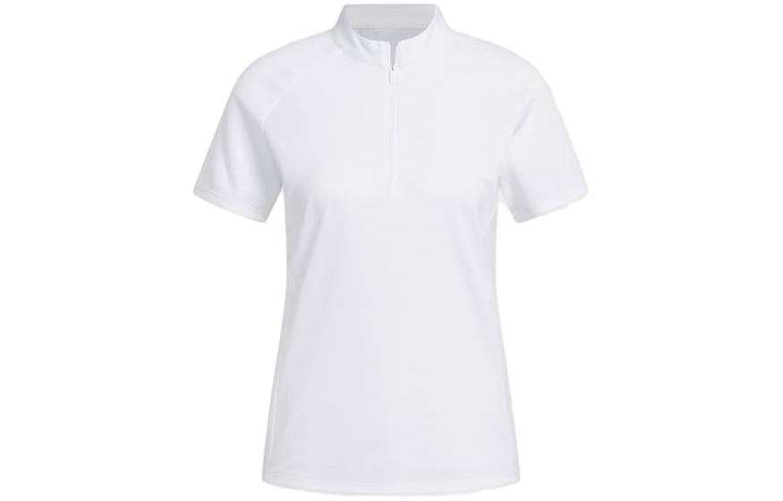 Adidas Adidas Polo Shirts Women's White Polo Collar Moderate Straight Fit