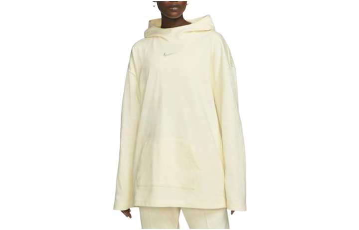 Nike Nike Sweatshirts Women's Beige Yellow Hooded Moderate Regular
