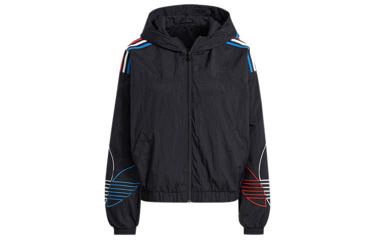 Adidas Originals Jackets Women's Black Hooded Moderate Other