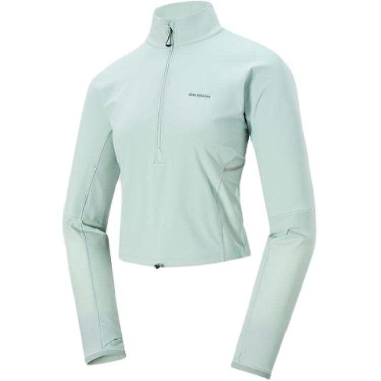SALOMON SENSE AERO HYBD CP PLVR W RUNNING Jacket Women's Mist Blue