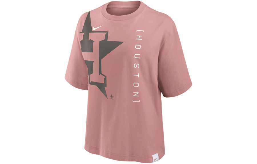 Nike Nike Drop Shoulder Sleeve T Shirt Women's Pink Houston Astros