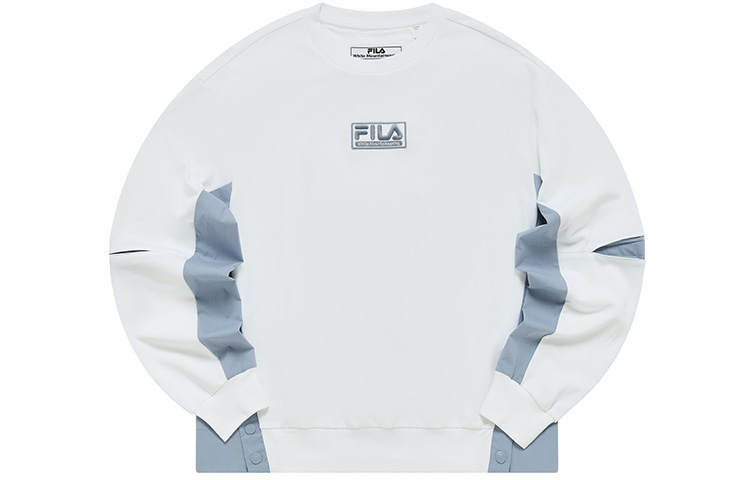 FILA FUSION X White Mountaineering Sweatshirts Women's Standard White Crew Neck Moderate Other