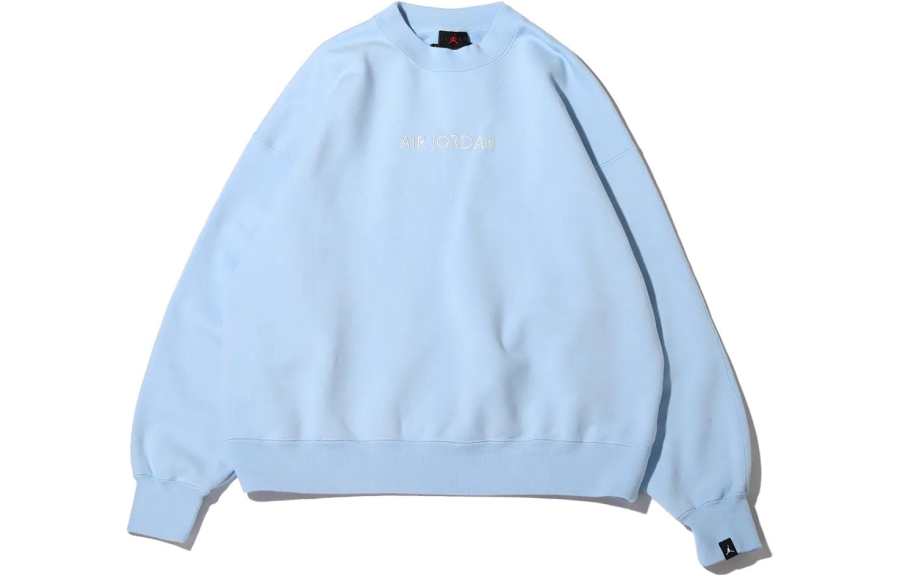 Jordan Jordan Air Sweatshirts Women's Sky Blue Crew Neck Moderate Regular