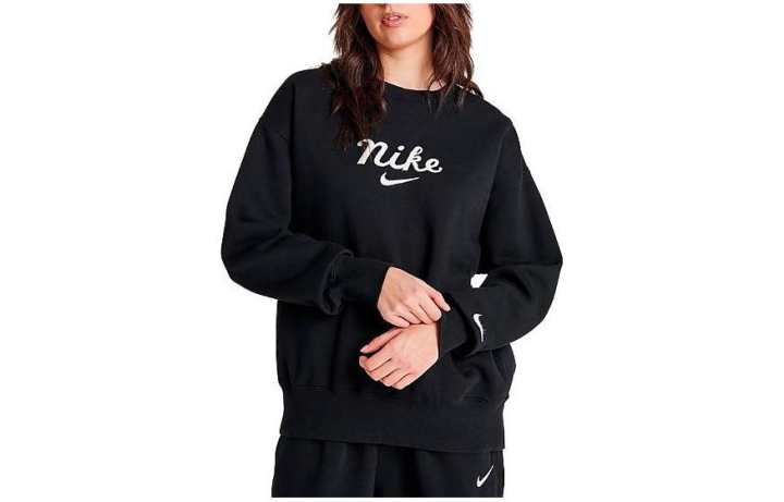 Nike Nike Sweatshirts Women's Black Crew Neck Moderate Regular