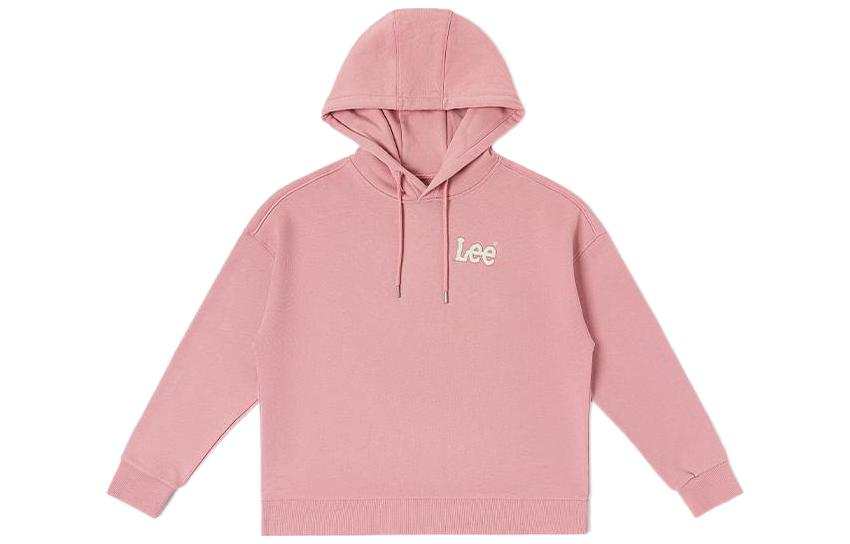 Lee Sweatshirts Women's Pink Hooded Moderate Regular