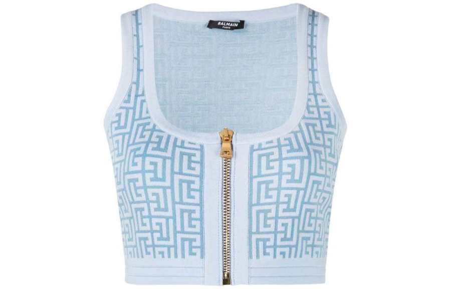BALMAIN BALMAIN SS22 Camisole Women's Blue