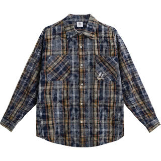 NANDCHN Shirts Unisex Lapel Moderate Workwear