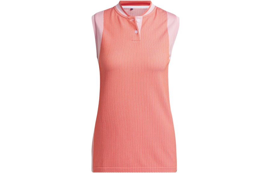 Adidas Adidas Polo Shirts Women's Pink Polo Collar Moderate Straight Fit