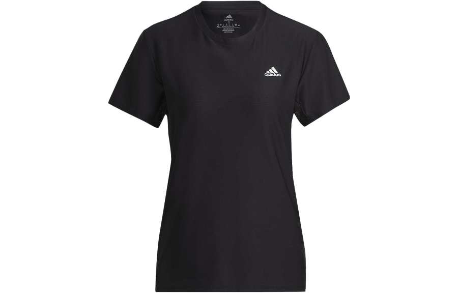 Adidas Adidas T Shirts Women's Black Crew Neck Moderate Straight Fit