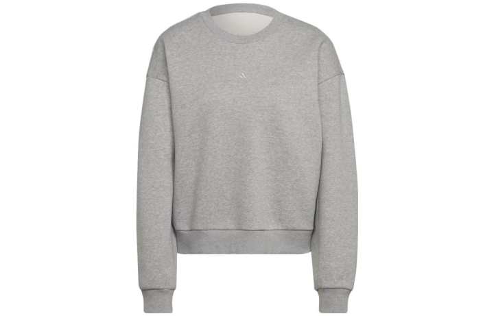 Adidas Adidas Sweatshirts Women's Gray Crew Neck Moderate Regular