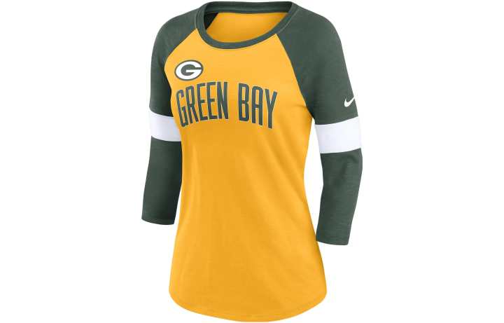 Nike Nike T Shirts Women's Yellow Crew Neck Moderate Other