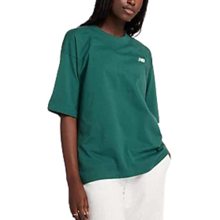 New Balance New Balance Drop Shoulder Sleeve T Shirt Women's Night's Watch Green