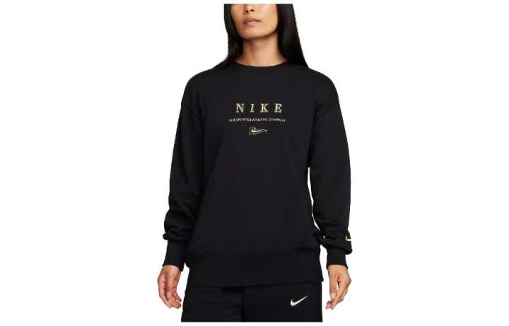 Nike Nike Sweatshirts Women's Black Crew Neck Moderate Regular