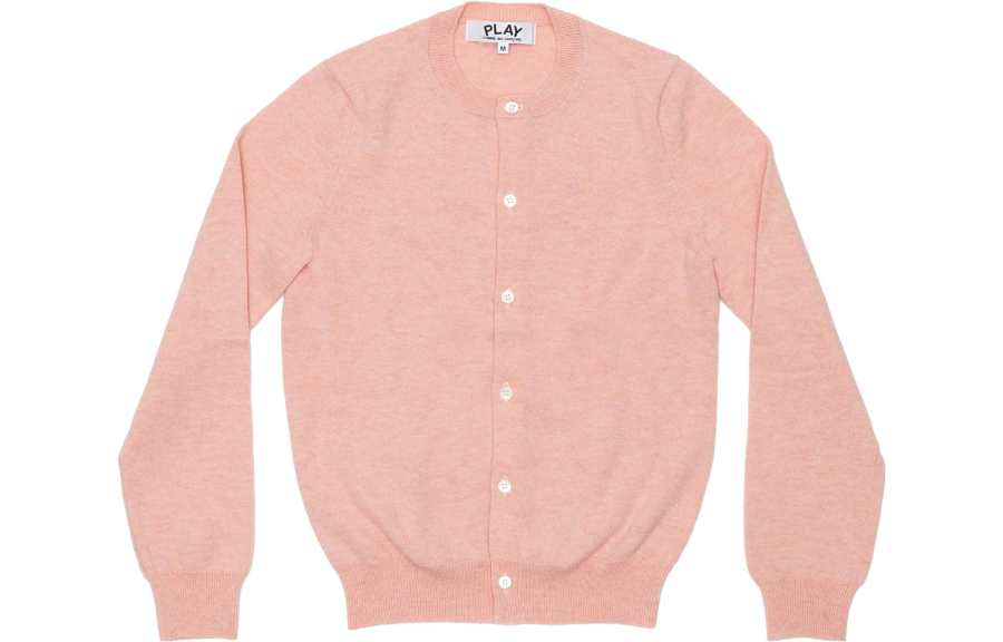 CDG Play Knitwear Women's Pink Crew Neck Moderate
