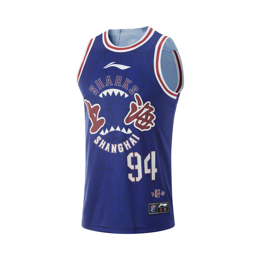 Li-Ning Li Ning CBA Collection Basketball Jersey Wang Zhi Lin Size 94 Men's Dark Royal Blue