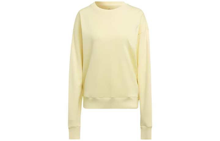 Adidas Adidas Sweatshirts Women's Yellow Crew Neck Moderate Regular