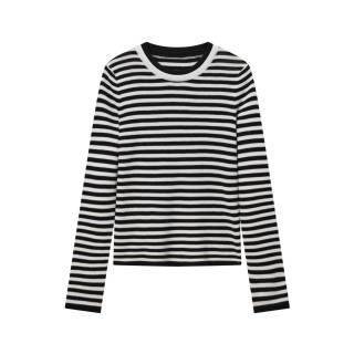 Semir Knitwear Women's Crew Neck Thin Mock Two Piece