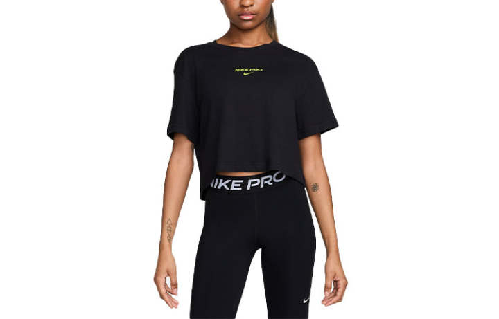 Nike Nike Drop Shoulder Sleeve T Shirt Women's Black