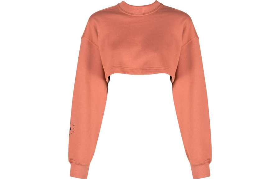 Adidas Adidas Sweatshirts Women's Orange Crew Neck Moderate Other