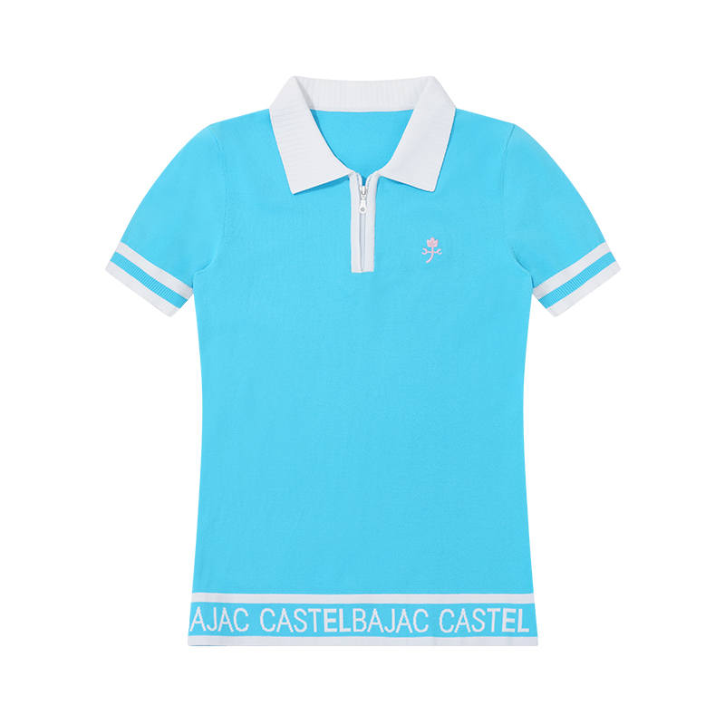 CASTELBAJAC Polo Shirts Women's Polo Collar Moderate Straight Fit