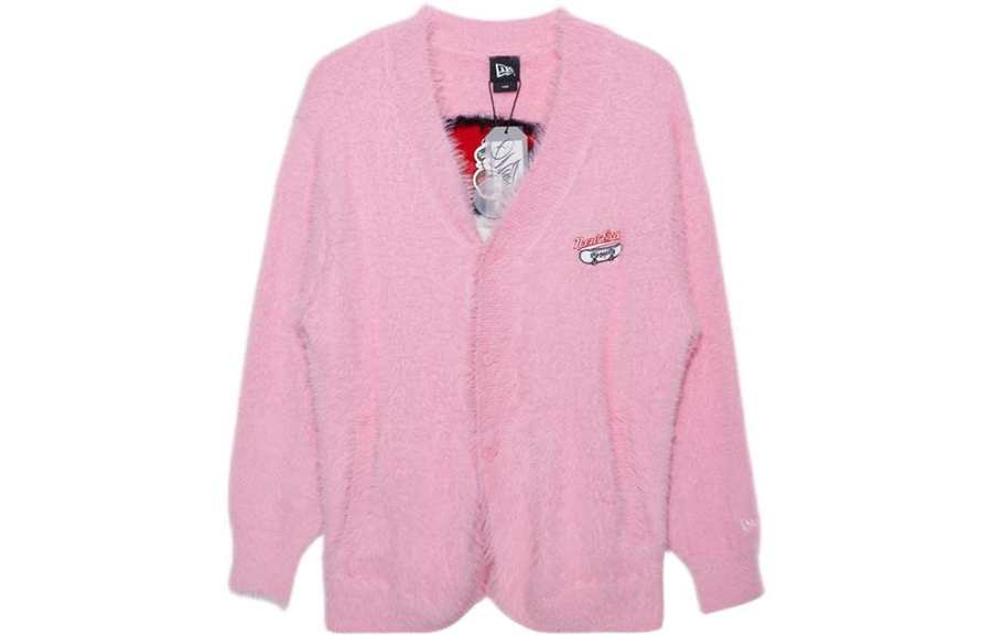 New Era X Hello Kitty Knitwear Women's Pink V Neck Moderate