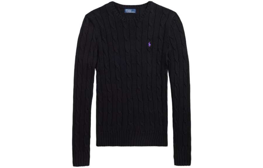Polo Ralph Lauren SS23 Knitwear Slim Fit Women's Black