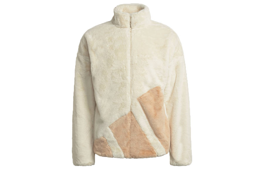 Adidas Adidas Jackets Women's Ecru Stand Collar Moderate Other