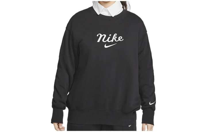 Nike Nike Sweatshirts Women's Black Crew Neck Moderate Regular