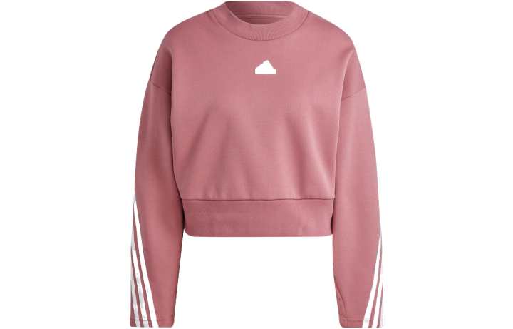Adidas Adidas Sweatshirts Women's Rose Red Crew Neck Moderate Regular