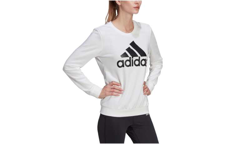 Adidas Adidas Essential Sweatshirts Women's White Crew Neck Moderate Regular
