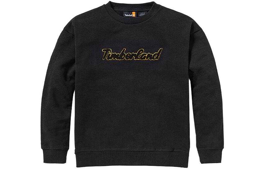 Timberland Sweatshirts Women's Black Crew Neck Moderate Regular